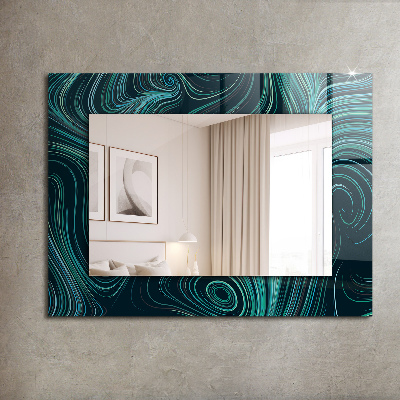 Specchio stampato Specchio stampato Modelli di linee astratte