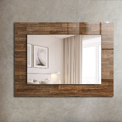 Specchio con cornice stampata Specchio con cornice stampata Pannelli di legno