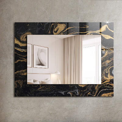 Specchio stampato Specchio stampato Motivo astratto in marmo