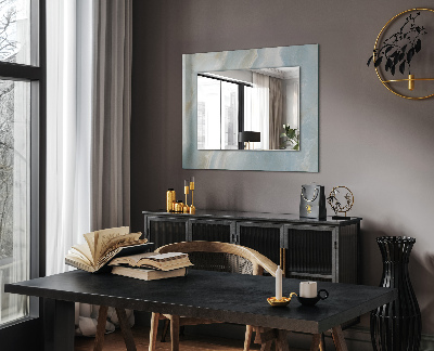 Specchio con cornice stampata Specchio con cornice stampata Marmo blu onice