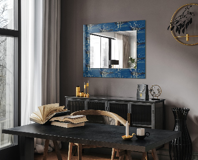 Specchio con cornice stampata Specchio con cornice stampata Paesaggio arboreo