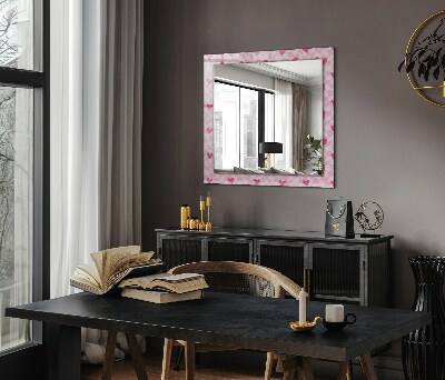 Specchio decoro Specchio decoro Cuori rosa