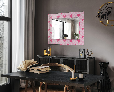 Specchio decoro Specchio decoro Cuori rosa