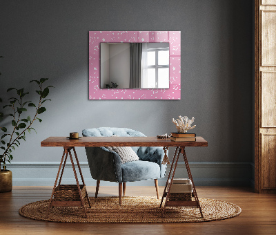 Specchio stampato Specchio stampato Stelle rosa