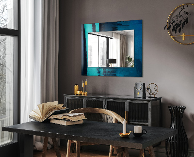 Specchio stampato Specchio stampato Arte astratta blu