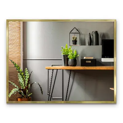 Specchio da parete con cornice dorata elegante