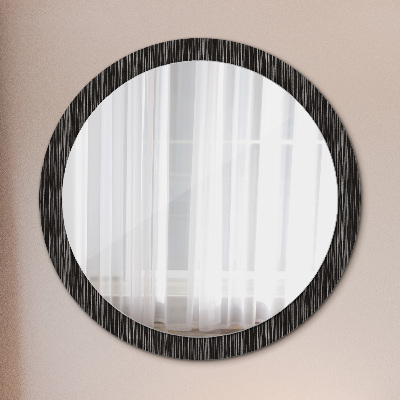 Specchio tondo con decoro Abstract metallic