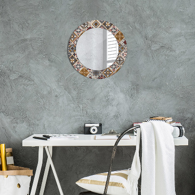 Specchio tondo con decoro Modello turco