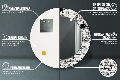 Specchio rotondo stampato Modello