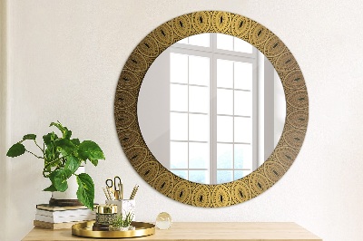 Specchio tondo con decoro Ornamento greco