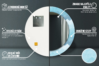 Specchio rotondo stampato Il modello di shoemaker