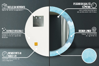 Specchio rotondo stampato Il modello di shoemaker