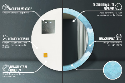 Specchio rotondo stampato Il modello di shoemaker