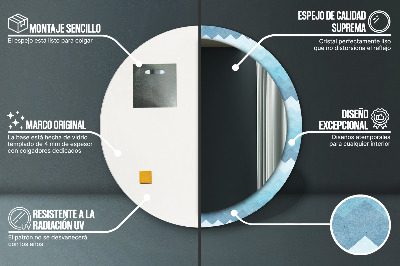 Specchio rotondo stampato Il modello di shoemaker