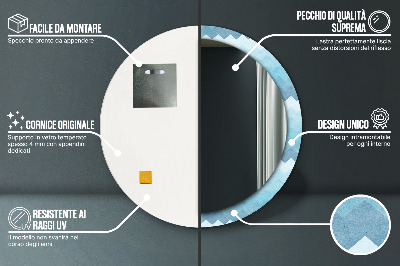 Specchio rotondo stampato Il modello di shoemaker