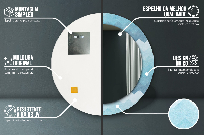 Specchio rotondo stampato Il modello di shoemaker