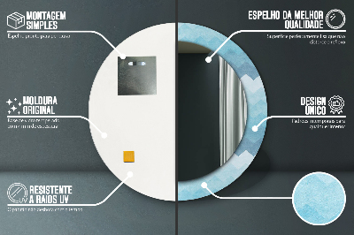 Specchio rotondo stampato Il modello di shoemaker