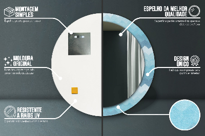 Specchio rotondo stampato Il modello di shoemaker