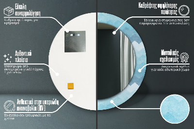 Specchio rotondo stampato Il modello di shoemaker