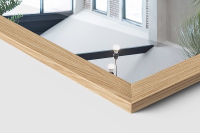 Specchio da terra con cornice color rovere 36x156 cm