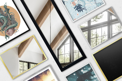 Specchio da terra con cornice color rovere 36x156 cm