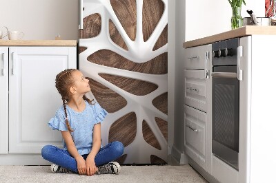 Adesivo magnetico per frigo Legno astratto