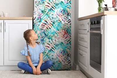 Rivestimento per frigorifero Motivo vintage con foglie colorate