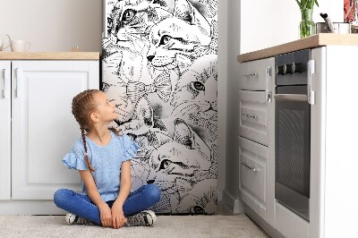 Cover magnetica per frigo Gatti disegnati