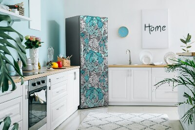 Cover magnetica per frigo Fiori scarabocchiati