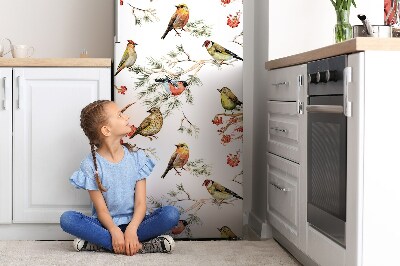 Copertura magnetica per frigorifero Uccelli sui rami
