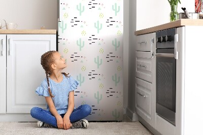 Adesivo magnetico per frigo Cactus