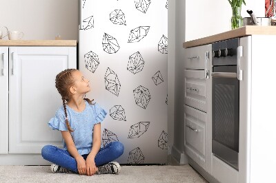 Adesivo magnetico per frigo Diamanti disegnati
