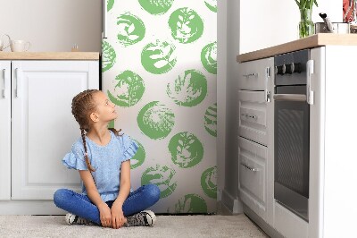 Adesivo magnetico per frigo Piante a punti