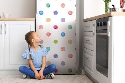 Adesivo magnetico per frigo Punti colorati