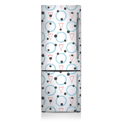 Cover magnetica per frigo Cerchi e triangoli