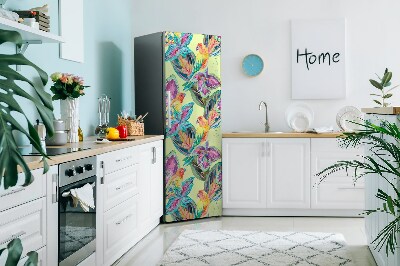 Cover magnetica per frigo Pappagalli colorati