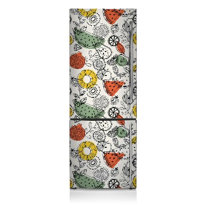 Cover magnetica per frigo Contorni di frutta