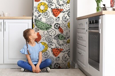 Cover magnetica per frigo Contorni di frutta