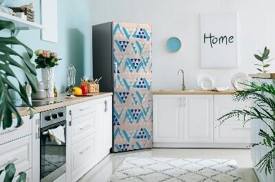 Adesivo magnetico per frigo Modello triangoli