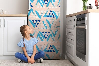 Adesivo magnetico per frigo Modello triangoli