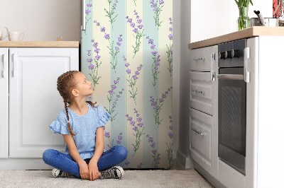 Adesivo magnetico per frigo Fiori di lavanda