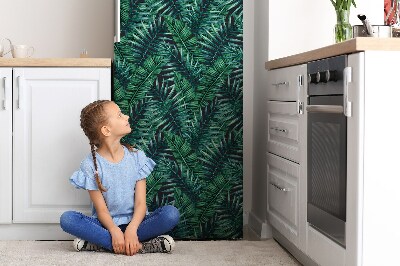 Cover magnetica per frigo Foglie tropicali