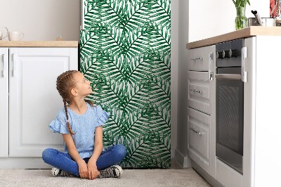 Cover magnetica per frigo Foglie tropicali