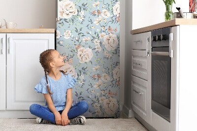 Adesivo magnetico per frigo Fiori antichi