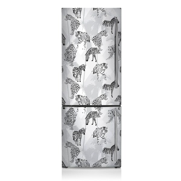 Cover magnetica per frigo Tigre e zebre