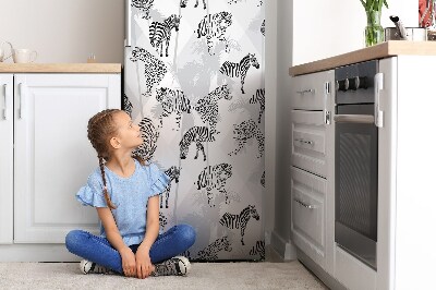 Cover magnetica per frigo Tigre e zebre