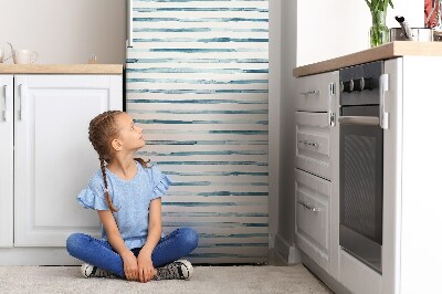 Adesivo magnetico per frigo Linee blu