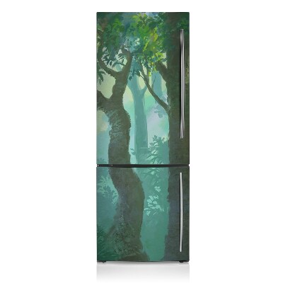 Adesivo magnetico per frigo Foresta oscura