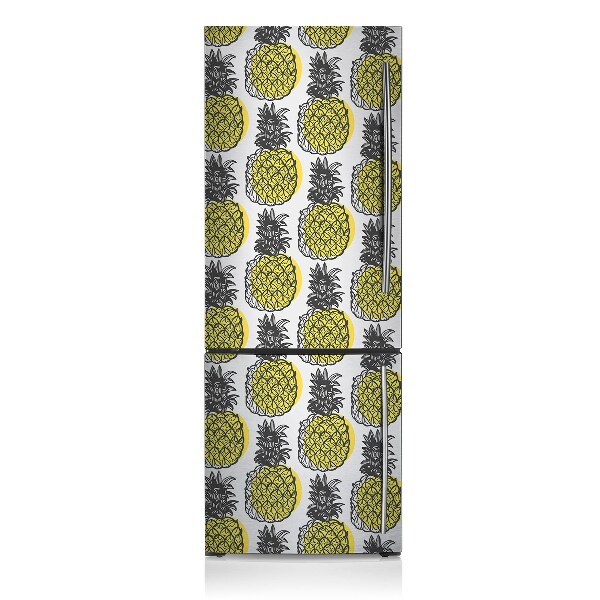 Adesivo magnetico per frigo Modello di ananas