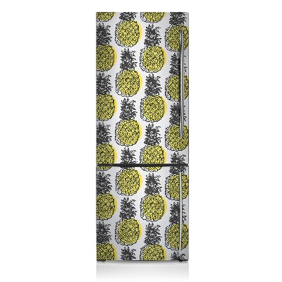 Adesivo magnetico per frigo Modello di ananas